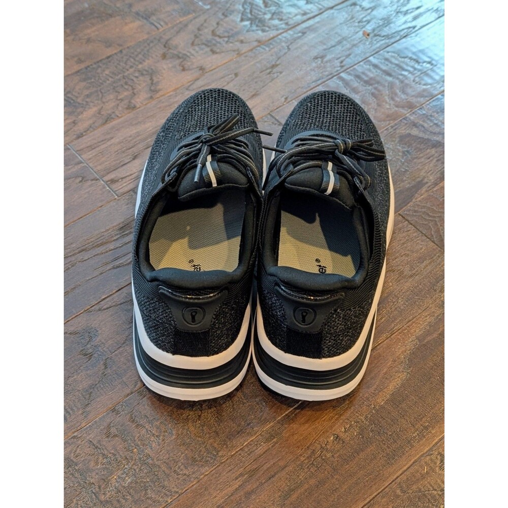 NEW Orthofeet Nira Women's Hands Free Black Orthotic Sneakers ~ Size 9 X-Wide EE - Picture 3 of 6